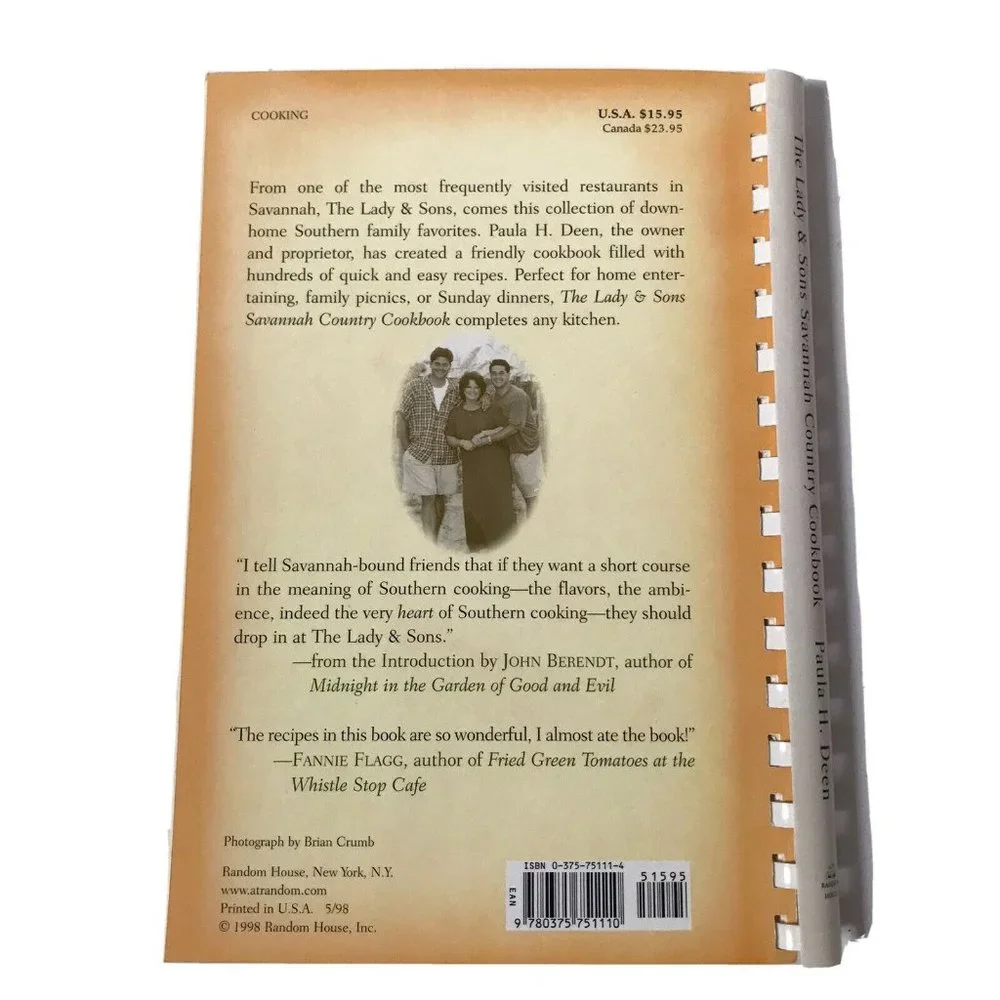 The Lady and Sons Savannah Country Cookbook + Lady and Sons, Too by Paula Deen (